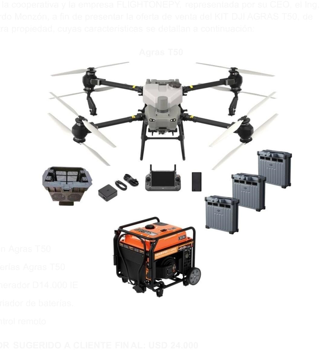 DRON AGRAS T50